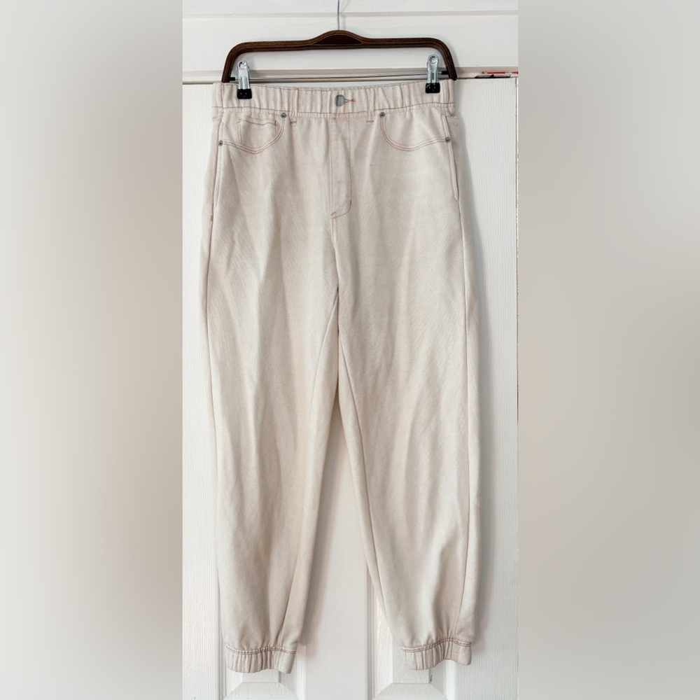 Blank‎ NYC Cream French Terry Joggers Size M EUC